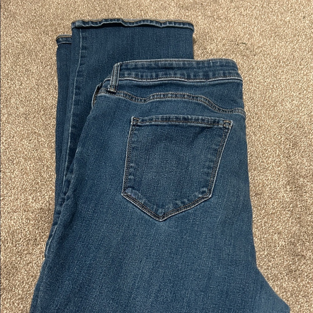 Old Navy Women's Boot Cut Jeans in Dark Blue Wash